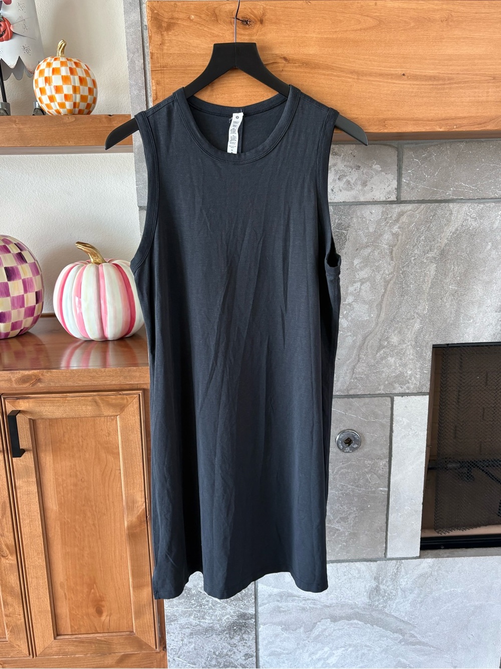 lululemon athletica Black Sleeveless Mini Shift Dress